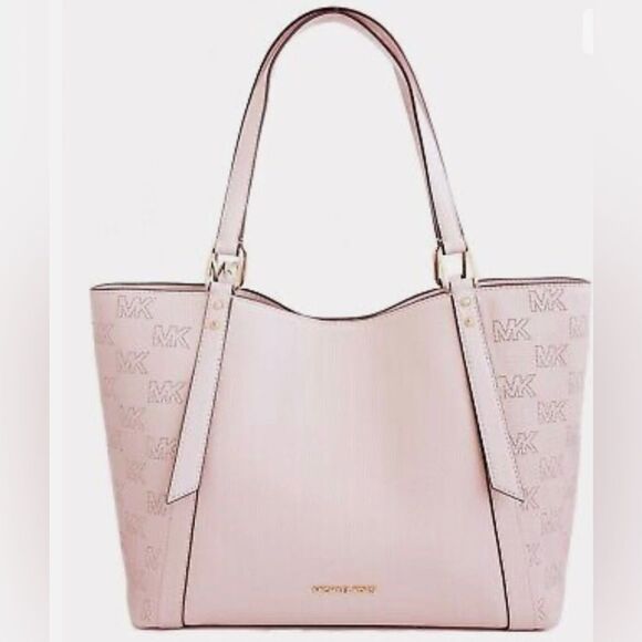 Michael Kors Arlo Powder Blush Large Leather Grab Tote - Picture 3 of 8